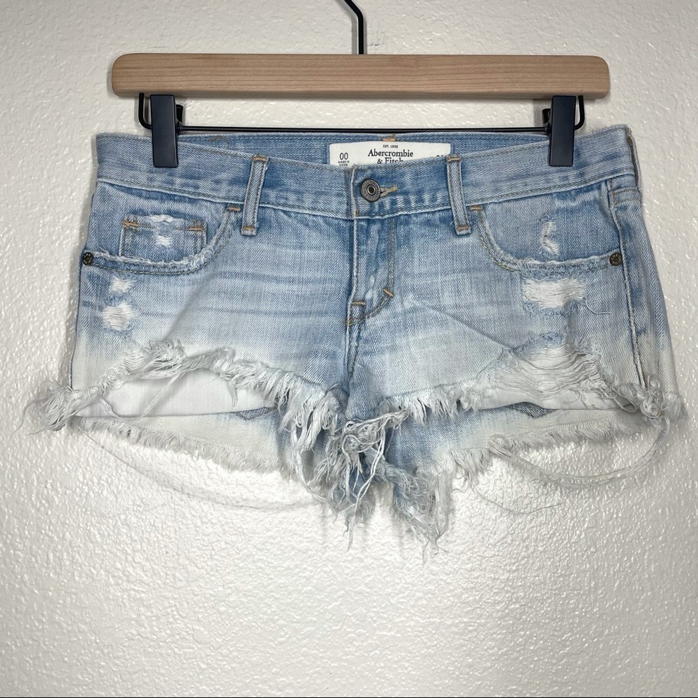 Abercrombie & Fitch Distressed Short Shorts